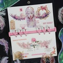 Conjunto de 6 pegatinas de alas de ángel Serafín de PET, para portátil, fundas de teléfono, equipaje, scrapbooking, diarios, motocicletas, tema vintage, juguetes, niños, pegatinas de ángel y demonio - Multicolor - Ver 7