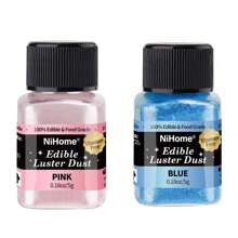 Edible Glimmer Powder Glitter Luster Dust Food Decorating Sprinkle Glimmery Dust For Drink Wine Beverage Cake Candy Dessert Bakery Restaurant Vegan