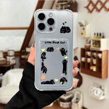 Funda con clip para tarjeta y fotos, compatible con phone 4, 15, 16 Pro, 13, 12, 11. - Blanco - Ver 4