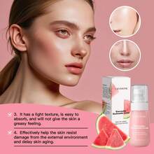 30ml/60ml Watermelon Niacinamide Facial Serum, Moisturizing, Firming, Brightening Skincare - Pink - View 6