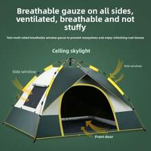 Outdoor Automatic Quick-Opening TentAutomatic Rainproof Sunshine-ProofTent Fishing Beach Sunshine Shelter 4Person Tents For Camping PortableFishing Hiking, Mountaineering, Hunting