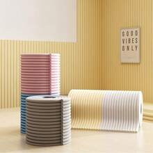 1 件家居装饰 3D 墙板 防撞软包墙贴 榻榻米软包床头墙围垫窗台无异味降温隔热 自粘式撕掉背胶即可粘贴 强粘性墙纸壁纸墙贴房间装饰墙面装饰