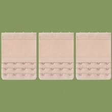 3pcs/Pack Women's Bra Elastic Extension Hooks With 3 Rows Of 3 Hooks + 2 Rows Of 3 Hooks In 3 Colors