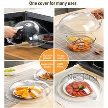 NetHong Home Kitchen Tools Anti-Splatter Lid Microwave Plate Cover Microwave Food Cover - Transparent - View 7