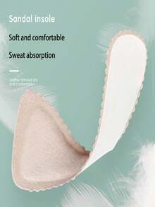 1 双女士高跟鞋鞋垫，3/4 长度鞋垫，适用于高跟鞋、平底鞋、凉鞋，防滑、超薄透气吸汗自粘鞋垫