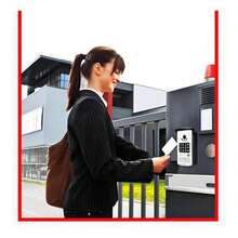 10 tarjetas tipo etiqueta UHF para lector de 915 MHz + soporte para tarjetas de control de acceso - Blanco - Ver 8