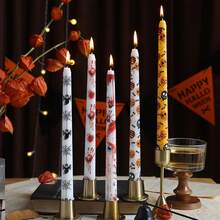 2 pezzi/25cm Candele a forma di fantasma per Ognissanti, candele di cera di soia senza fumo, con stile da zucca, per feste e raduni, decorazione per atmosfera horror, portacandele, candele da illuminazione, regalo creativo per le vacanze, con vari modelli disponibili
