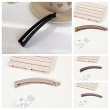 5 Stücke/2 Stücke/1 Stück elegante einfarbige Bananen Haarclips, Hochsteckfrisur Fixator, Twist Klauen, große matte Bananen Haarclips, rutschfeste Haarclips, Dutt Maker, minimalistisch leichte Kunststoff Bananen Haarclips, für den täglichen Gebrauch, starke Pferdeschwanz Fixierung, geeignet für dickes, dünnes, lockiges Haar, zum Tragen, für Partys, Arbeit, Reisen, Badezimmer, ideales Geschenk für Familie und Freunde, Valentinstag, Geburtstag, Neujahr, Partyartikel Rückkehr zur Schule