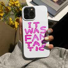1 funda Sweet Pink Minimalist de silicona, cobertura total, antideslizante, color beige claro - Compatible con phone 16 Pro/15/14/13/12/11 - Blanco - Ver 5