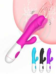 lemezee 1 pieza Vibrador de silicona con 30 velocidades de vibración, masajeador vaginal, juguetes para adultos, artículos para la masturbación, juguetes sexuales para mujeres, juguetes para adultos femeninos (sin pilas)