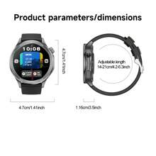 GUHUAVMI GUHUAVMI 2025 New Fashion Sports Smart Watch For Men, 1.53inch HD Screen, Wireless Call/Dial, Receiving Information, GPS Motion Track, Compass, Altitude Pressure, Multi-Sports Mode Smartwatch, Heart Rate/Sleep Monitoring Fitness Tracker, Women's Smart Watch X2, Suitable For Android And IOS