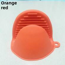 1/2/6 Pcs Black/Grey/Orange/Green/Red Silicone Oven Mitts - Heat Resistant, Textured Grip Pot Holders With Hanging Loop, Suitable For Kitchen - Perfect For Cooking And Baking, Oven Gloves And Pot Holders - Multicolor - View 9