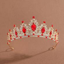 1 buc Coroană Roz Tiara Pentru Femei Coroana Prințesă de Cristal, Bandă de Păr Ziua de Naștere Regina Stras Cadou de Ziua de Naștere, Coroana Quinceanera Pentru Nuntă Petrecere Bal Accesorii