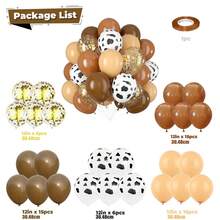 40-Inch Cow Print Balloons, Cow Theme Number Balloons For Birthday Party, Farm And Barn Decorations - Cow Numbers - View 19
