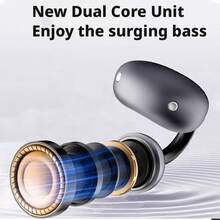 Lenovo Offene Ohrhörer EA410, Luftleitung, 0 Druck, 40 Stunden Akkulaufzeit + 15 Minuten Blitzladen, Rauschunterdrückung durch ENC-Doppelmikrofon, intelligentes Umschalten zwischen Spiel und Musik, wasserdichtes Sportmodell