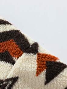 Men's Fleece Half-Zip Hoodie, Loose Fit, Pullover Sweatshirt, Thickened For Autumn/Winter