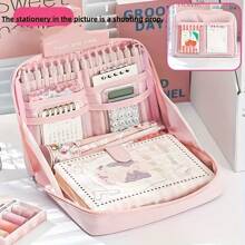 Back-To-School Gifts: Large-Capacity Pen Case, Multi-Layer Stationery Storage Bag, Desktop Organizing Box, Spacious Stationery Case, Portable Cosmetic Bag, Suitable For Office Desktop Organization, Available In Multiple Colors. The Large-Capacity Pen Holder Enables You To Store Your Belongings Neatly And Easily