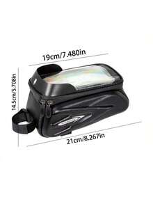 带 7 英寸触摸屏手机支架的自行车车架包、骑行配件、自行车存放包