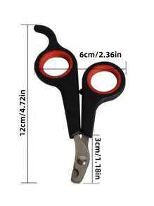 1/5Pcs Stainless Steel Pet Nail Clippers - High-Precision Trimmer Scissors For Dogs, Cats, Birds, Parrots & Guinea Pigs | Durable Claw & Paw Cutter With Ergonomic Non-Slip Handle | Professional Grooming Tool For Small Animals - Easy To Use & Stress-Free Nail Trimming & Shaping