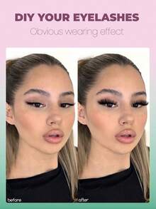 216/192片装 C型卷翘睫毛嫁接托盘，混合长度仿貂毛睫毛簇，适用于DIY睫毛嫁接 - C - 查看 9