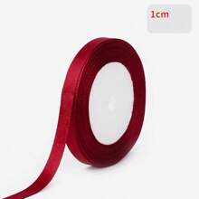 25 Yards Of Luxurious Wine Red Silk Satin Ribbon - Perfect For Weddings, Parties, Gift Wrapping, And DIY Projects
