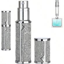 Refillable Travel Perfume Atomizer Bottle 5ml Luxury Pocket Perfume Dispenser Pump Travel Perfume Atomiser Cologne Dispenser Portable Size Sprayer Bottle For Traveling Gray - 灰色的 - 查看 1
