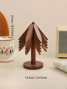 3pcs/5pcs Wooden Triangle Trivets Holder Heat Resistant Tree Shaped Coasters, Decorative Hot Pad Holder For Table, Christmas Tree Dessert Stands, Creative Multi-Functional Decor Home Decor Christmas Decorations Room Decor