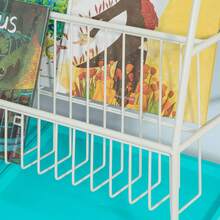 SoBuy 2 In 1: Bookshelf + Storage Chest Toy Chest Children's Bookshelf Magazine Rack Toy Storage Shelf KMB07-B - Turquoise - View 5