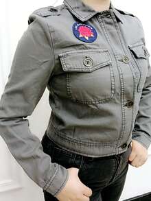 Chamarra juvenil - Gris - Ver 4