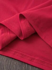 Women's Casual Fiber T-Shirt With 'Just Cruisin' Letter Pattern, Short Sleeve Round Neck Design, Suitable For All Seasons, Regular Length Knitted Fabric