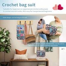 HALMAN Juego completo de ganchillo,67pc, Juego de ganchos de ganchillo, accesorios de herramientas de tejido en bolsa de PU, Kit de Ganchos y Accesorios para Tejer, Kits De Croché, paquete completo de , Pompón de lana*2,Ganchillo de mango suave*9, Marcadores de puntada*10, Ganchillo con mango de plástico*8, Anillos circulares de conteo Ppen*10, Dedal*1,Contador de filas*2, Calibre de tejer*1,regla suave*1,Protector de pinta de agujas*4, Titular de la puntada*3, Cortar con tijeras*1, aguja de ojo grande*6,lana*5, Agujas con forma de lazo*3,  ideal para principiantes y aprendices de ganchillo, regalo para mujeres,adecuado para principiantes, textiles hechos a mano, regalos de cumpleaños - Multicolor - Ver 9