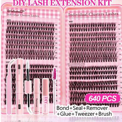 640 Pcs Fluffy Clus…