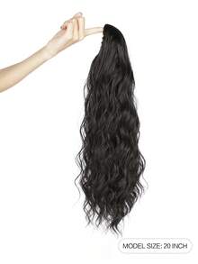 Ponytail Extensions, Long Claw Clip In Ponytail Hairpiece Synthetic Pony Tails Hair Piece Natural Wavy Hairpieces For Women, 20 Inch - Multicolor - View 10