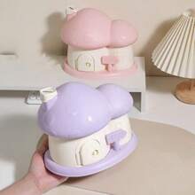 1 pieza Hucha con forma de casita de dibujos animados, muy atractiva y miniatura, decoración linda para la sala de estar