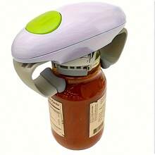 1 Piece Electric Can And Bottle Opener, Single Button Automatic Lid Removal And Secure Closure - Battery Powered Kitchen Utensil, Easy To Hold Almost All Sizes Of Cans And Bottles, Kitchen Aid, Sturdy And Durable(Batteries Not Included) - Multicolor - View 10