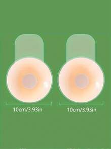 Reusable Seamless Silicone Nipple Covers, Invisible Breast Lift Tape, Anti-Slip Pasties, Solid Color Bra Accessories, 100% Silicone, Hand Washable,Easy To Clean Bra Accessories,Fits All Bust Sizes