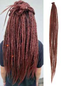 18 Inch / 24 Inch Dreadlock Extensions 0.6 Cm Width 20 Strands-Natural Black, Soft Hippie SE Dreads Synthetic Loc Extensions For Women And Men - Multicolor - View 33