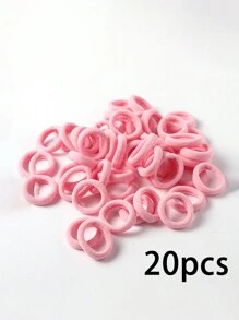 Sanrio 21pcs Cute Kitty Fluffy Design Detangling Hair Brush Set With Hair Ties