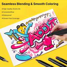 12/30/36/40/60/100/120/168 件艺术马克笔套装双头油性马克笔适用于艺术生、绘画、绘图完美的圣诞节和新年返校礼物