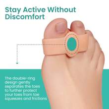 Soft Silicone Toe Separator Finger Divider, Toe Separator, Fits Any Age, Perfect For Shoes, No Discomfort