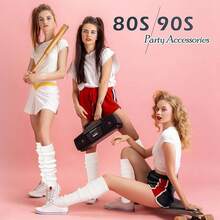 Long Leg Warmers Women 24 Inch Over Knee Knit Ribbed Leg Warmer Stirrup Yoga 80s Party Dance Ballet Supply - Putih - View 3