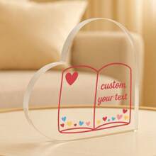 1 Stück acrylische Ornamente, witzige acrylische Hochzeitsgeschenkornamente - personalisierter transparenter Anhänger für beste Freunde, Freund, Brautjungfer, Trauzeugen - einzigartige Dekoration für Hochzeit, Junggesellenabschied, Verlobung, Jahrestag - individuelle Aufbewahrungsdekoration für Schreibtisch, Regal, Schlafzimmer - kreative und herzerwärmende Geschenkidee