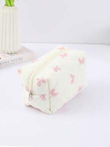 1pc Bow Pencil Case, Creative Floral And Bow Pattern Design, Beautiful Pencil Case - Suitable For Study Stationery Storage And Desktop Organization Decoration, Daily Portable Storage Bag, Beautiful Gift For Friends,Back To School,School Supplies,Pencil Pouch,School Bag - Multicolor - View 21