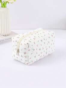 1pc Bow Pencil Case, Creative Floral And Bow Pattern Design, Beautiful Pencil Case - Suitable For Study Stationery Storage And Desktop Organization Decoration, Daily Portable Storage Bag, Beautiful Gift For Friends,Back To School,School Supplies,Pencil Pouch,School Bag - Multicolor - View 23