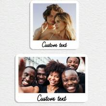 1pc Personalized Simple And Fashionable Refrigerator Magnet, Upload Photo, Customize Text As Gift For Friends, Family, Lover, Commemorative Gift, Holiday Gift, Surprise Gift, Valentine's Day Gift, Mother's Day Gift, Father's Day Gift