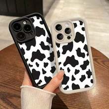 Funda para teléfono 11 12 13 1415 16 Plus Pro ProMax XSMAX XS/ X Silicona, moda de alta gama, diseño de patrón de piel de vaca - Burdeos - Ver 5