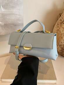 Bolso bandolera cuadrado pequeño versátil con bloque de color personalizado, moda 2025 para mujer