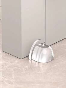 1pc Transparent Door Stopper Cushion - Highly Elastic Soft Rubber Self-Adhesive Anti-Collision Soundproof Protector, Suitable For Wall, Office And Furniture Handle Protection, Clear Plastic Door Bumper, Minimalist Design, Self-Adhesive Back - Clear - View 12