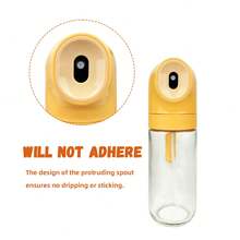 ABKOK 250毫升玻璃油喷雾瓶 - 米色/绿色/黄色 - 360° 喷雾喷嘴和防漏设计，适用于烹饪 - 1pc - 查看 6