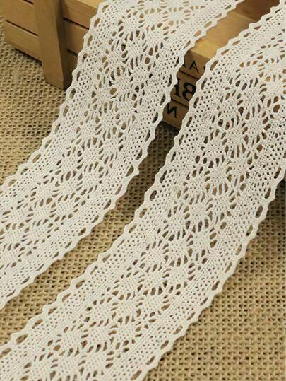 4.2cm 10M/5M/2M Holllow Out Lace Trim Ribbon Christmas Crafts Handmade Home Decoration DIY Embroidery White Lace Materials Clothing Wedding Accessories